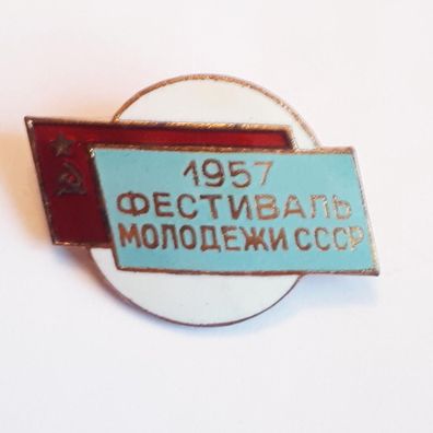 Anstecker 6. Weltfestspiele der Jugend und Studenten 1957