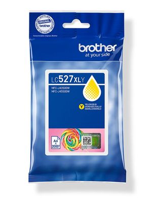 Brother Tintenpatrone LC-527XLY Gelb (ca. 2000 Seiten)