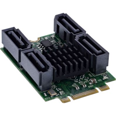 InLine® Schnittstellenkarte M.2 Key B+M zu 4x SATA Stecker, RAID, HyperDuo