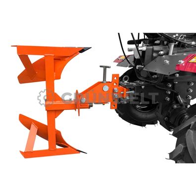 Pflug Häufelpflug Zwei-Schar-Wendepflug Kartoffelhäufler Häufler für Gartenfräse