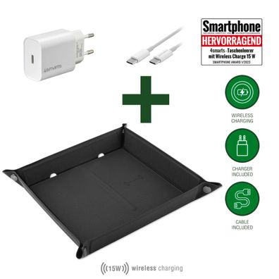 4smarts SmartTray Ladeset, schwarz