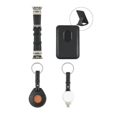4smarts Style Zubehör-Set 4-teilig – für Apple Geräte, schwarz