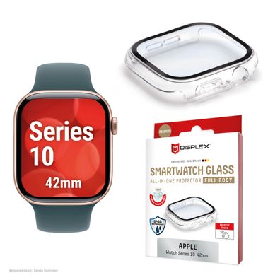 Displex Full Body Apple Series 10, 42mm, clear