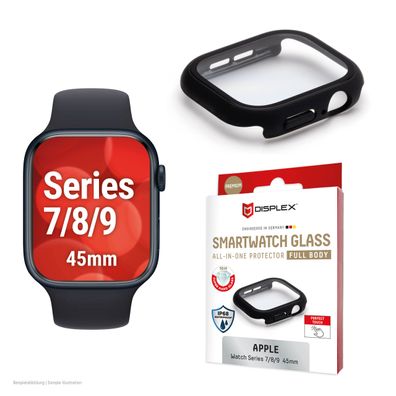 Displex Full Body Apple Series 7/8/9, 45mm, black