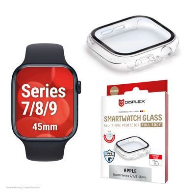 Displex Full Body Apple Series 7/8/9, 45mm, clear