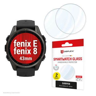 Displex Glass Garmin fenix E/fenix 8, 43mm