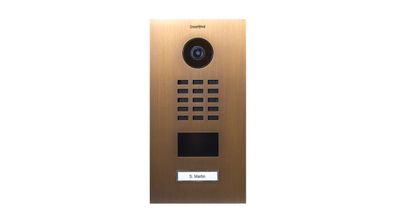 DoorBird D2101V IP Video Türstation echtes Messing brüniert