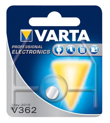 VARTA Knopfzellenbatterie Electronics V362 (SR58) Silber