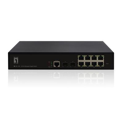 LevelOne GEL-1061 10-Port-L2-Managed-Gigabit-Switch, 2 x SFP