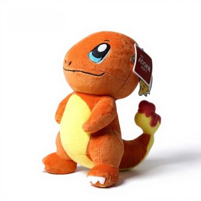Glumanda Plüschtier 20 cm - Pokémon Kuscheltier - Weiches Spielzeug für Kinder