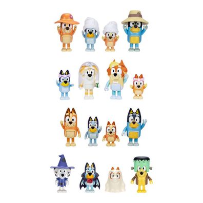 Bluey sortierte Packung 4 Figuren