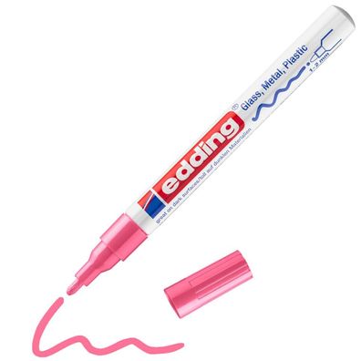 10x edding ED-751-9-009 edding 751 creative Lackmarker rosa 1,0 - 2,0 mm