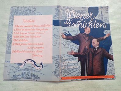 Wiener Geschichten Hans Moser Paul Hörbiger Cesar Behar Berlin 1940 Notenheft Text