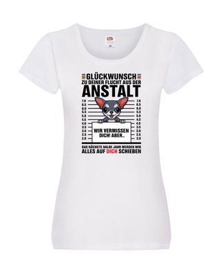 Glückwunsch zur Flucht | Abschied | Arbeitskollegen v2 Damen Shirt Weiß