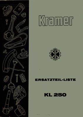 Ersatzteilliste Kramer Traktor Schlepper KL 250