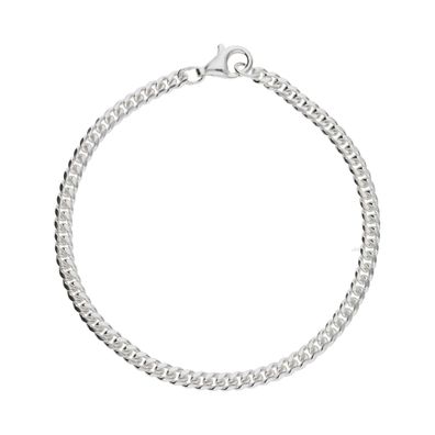 JuwelmaLux Armband Panzer oval 925/000 Sterling Silber JL50-03-0055