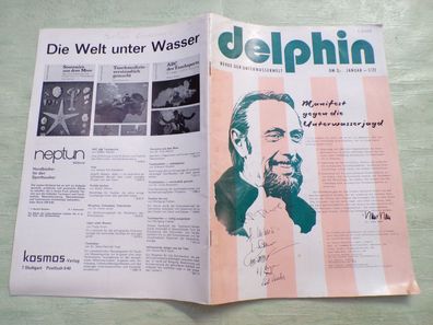 Delphin Manifest ggen die Unterwasserjagd 1972 Sporttaucher Tauchsportverband Austria