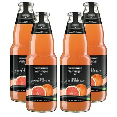 Vaihinger Rosé Grapefruitsaft 4x1L – Fruchtig & Herb, Vegan - inkl. Pfand MEHRW