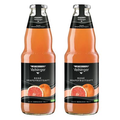 Vaihinger Rosé Grapefruitsaft 2x1L – Fruchtsaft aus Konzentrat, Vegan - inkl. P