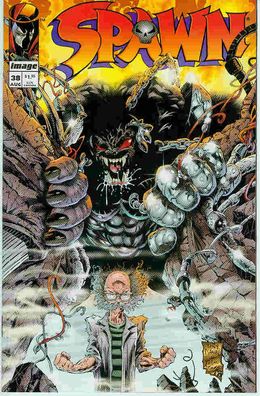 Spawn # 38 (Tony Daniel) (2-pages pin-up, 1st app. Cy-Gor) (USA, 1995)