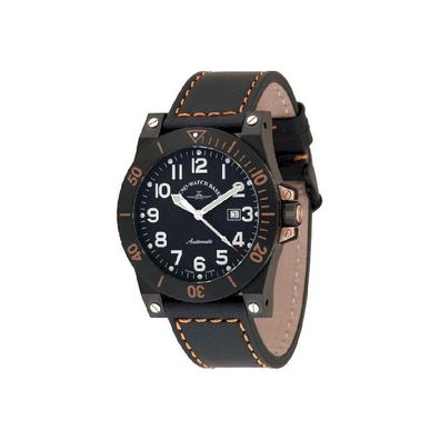 Zeno-Watch - Armbanduhr - Herren - Chrono - Muscle Automatik black - 8095-bk-a1