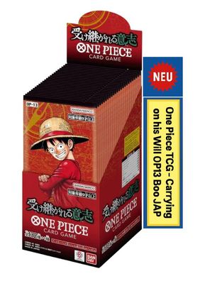 One Piece TCG - Carrying on his Will OP13 Boo JAP - Display mit 24 Packs