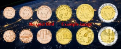 Aserbaidschan / Azerbaijan KMS. 2006 Unc 6 Münzen 6395#