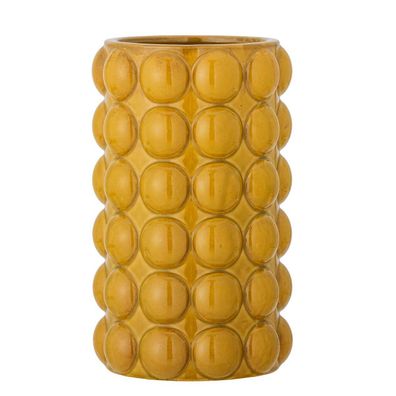 Bloomingville 82054071 Vase Deia, Gelb, Steingut