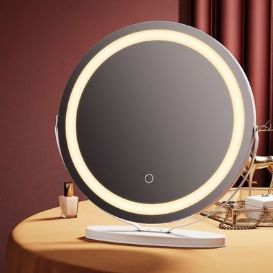 EMKE® Tisch Kosmetikspiegel Mit LED Beleuchtet Schminkspiegel Touch 3 Lichtfarbe