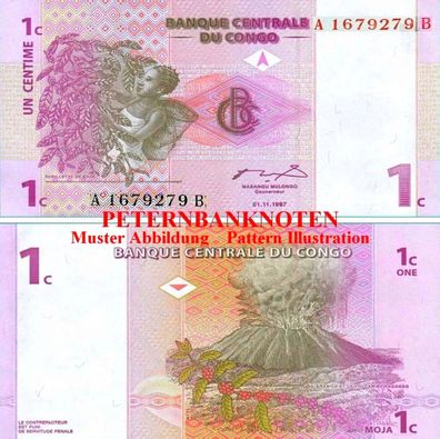 KONGO / CONGO 1 Centime 1997 Unc P. 80 665#