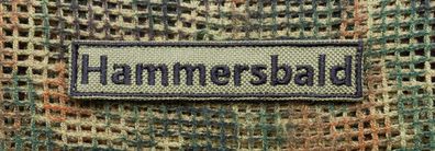 Klettpatch "Hammersbald", 2x10 cm (zwei Varianten)