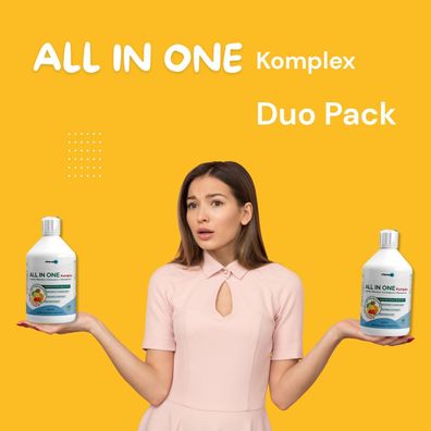 ALL IN ONE Komplex - Flüssiges Vitaminen, Mineralien, Spurenelementen, Antioxidantien