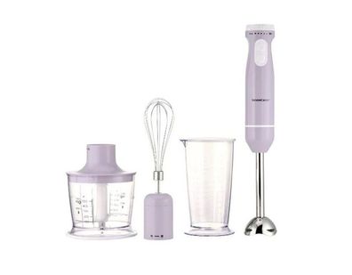 Silvercrest Stabmixer Pürierstab Set SSMS 600 F6, lila, Neu, Vps