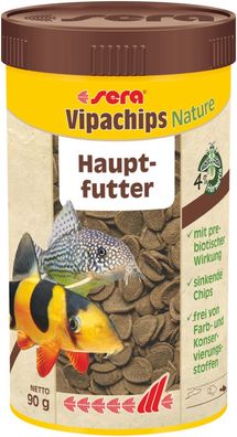 Sera VipaChips Nature 250ml Futter Futtertabletten für Bodenfische wie Panzerwelse
