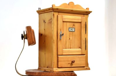 Wandschrank Holz Antik Alt Vintage Hängeschrank Apothekerschrank Gründerzeit Landhaus