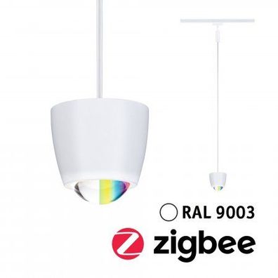 Paulmann 95683 URail LED Pendel Tyros Zigbee RGBW 230V Signalweiß