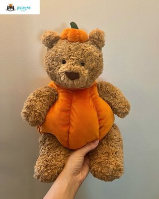 Jellycat Bartholomew Bear Pumpkin plush doll With Tag+ Dust Bag