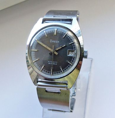 Schöne Urech Swiss Classic Automatic Calendar 25Jewels Herren Vintage Armbanduhr