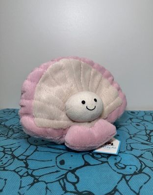 Jellycat clemmie clam soft plush toy retired NWT summer sea 7.5inches