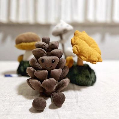 JellyCat amuseable PINE CONE 13CM plush nwt with free dust Bag soft plush Toy