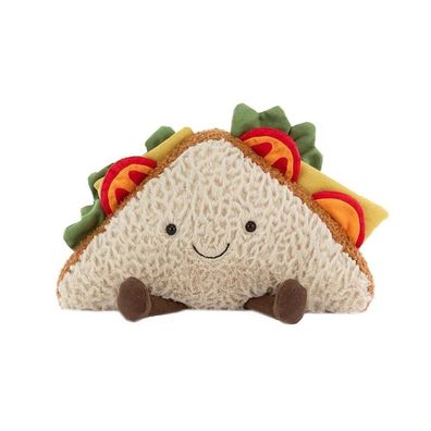 25CM Jellycat Amuseable Sandwich Food Cuddly plush doll tags+ Dust Bag new 1pcs