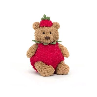 NWT Jelly cat Bartholomew Bear Strawberry Limited Release