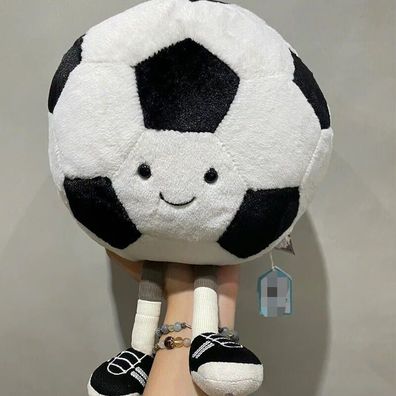 21cm Jellycat Amuseables Fluffy Football plush doll Tag+ Dust Bag new