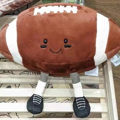 25CM Jellycat Rugby ball plush doll Tags+ Dust Bag new 1PCS