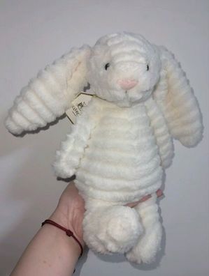 31CM Jellycat Bashful Luxe Bunny White plush doll New With Tag+ Dust Bag new