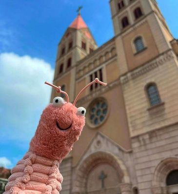 Jellycat Sheldon Shrimp Soft Plush Toy Brand New With Tags