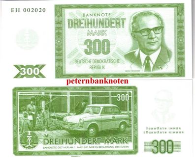 DDR 300 Mark 2020 Fantasy Note Erich Honecker 615#