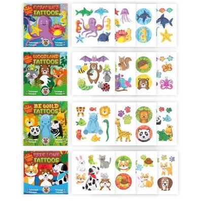 Trendhaus Tattoos Tierwelten 20 Stück 4fach sortiert