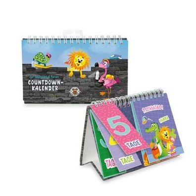 Trendhaus ABC-5 Countdown Tischkalender für Schulstart & Ferien