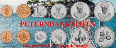 TONGA KMS. 1981-2011 Unc 6 Münzen 6395#